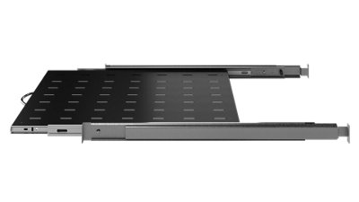 Stalflex 1U Telescopic Sliding Shelf 19 Inch Rack Mount 550mm Tray for ...
