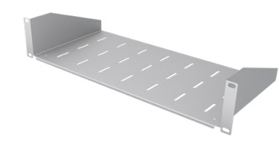 Stalflex 2U 220mm Grey 19 Inch Rack Shelf for Wall and Floor Cabinets ...