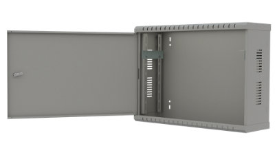 Stalflex 3U 180mm Grey 19 Inch Wall Rack Cabinet with Cable Access and ...