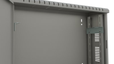 Stalflex 3U 180mm Grey 19 Inch Wall Rack Cabinet with Cable Access and ...