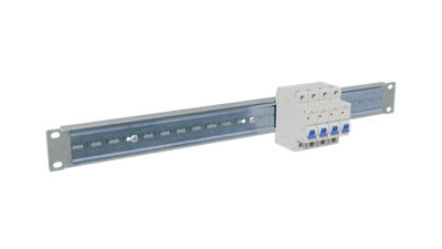 STALFLEX 3U ZINC 10 INCH OPEN RACK VOLTAGE DISTRIBUTION PANEL FOR WALL ...