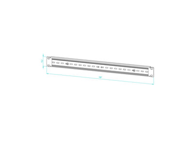 STALFLEX 3U ZINC 10 INCH OPEN RACK VOLTAGE DISTRIBUTION PANEL FOR WALL ...