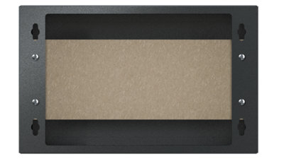 Stalflex black metal enclosure wall-mounted mini box with chipboard ...
