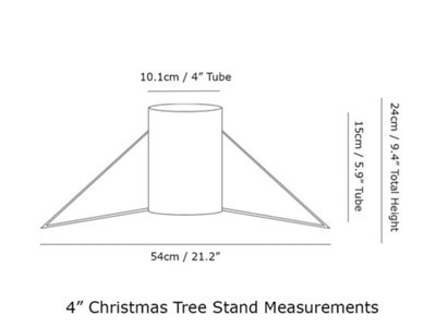Standard Christmas Tree Stand - Green - 3" Diameter - 6