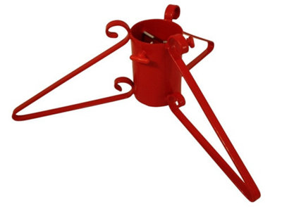 Standard Christmas Tree Stand - Red - 4" Diameter