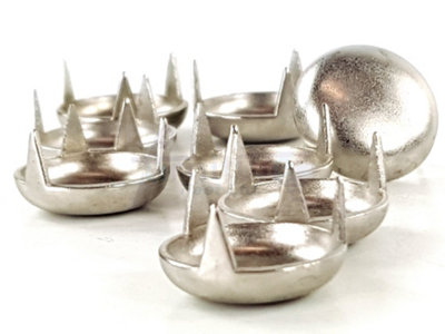 Standard Nickel Plated Three Prong glides also know as 'Domes of Silence'.
