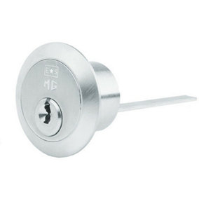 Standard Rim Cylinder Lock Keyed to Differ 15 Pin Satin Chrome Front Door