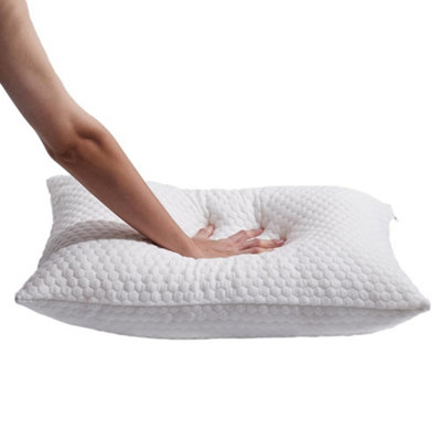 Standard Size Bamboo Fabric Shredded Memory Foam Home Adjustable Medium Bed Pillow