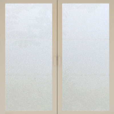 Standard Snow Window Privacy Film for Glass Windows - Self-Adhesive Static Cling, No Glue, Opaque Anti-UV Window Film