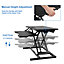 Standing Desk Converter, Height Adjustable Sit Stand Desk with Keyboard Tray and Phone Holder for Laptop Computer Monitor(28 Inch)