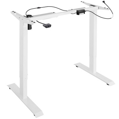 Standing Desk Frame - 2 stage electrically height-adjustable - white