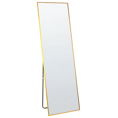 Standing Mirror 50 x 156 cm Gold BEAUVAIS