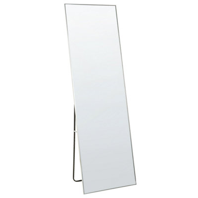 Standing Mirror 50 x 156 cm Silver BEAUVAIS