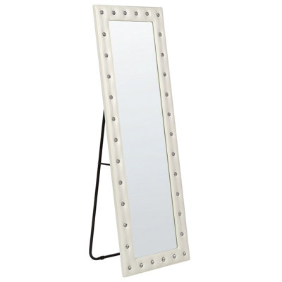 Standing Mirror ANSOUIS 150 cm Faux Leather White
