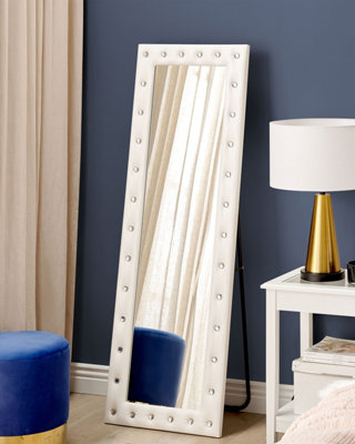 Standing Mirror ANSOUIS 150 cm Faux Leather White