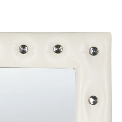Standing Mirror ANSOUIS 150 cm Faux Leather White