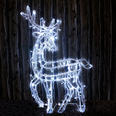 Illuminated reindeer duo deals christmas decor