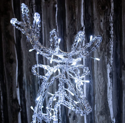 Standing Reindeer 2D - 80cm LED Light Up Outdoor Christmas