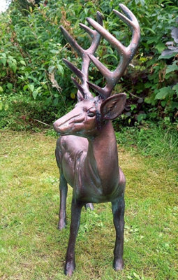 Standing Stag Buck Ornament cast from Aluminium