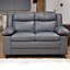 Standish 2 Seat Bonded Leather Sofa - Grey