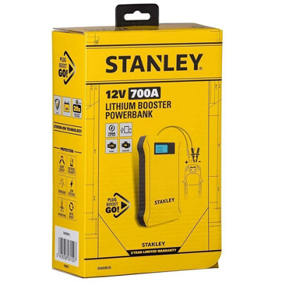 STANELY 12V Lithium Booster Power Bank Back Fast Portable Charger Car Jump Start