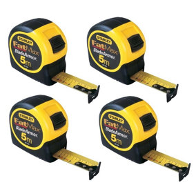 Stanley 0-33-720 Fatmax 4 x STA033720 5m Blade Armor Metric Only Tape Measures