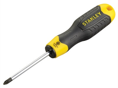 STANLEY 0-64-955 Cushion Grip Screwdriver Pozidriv Tip PZ1 x 75mm STA064955