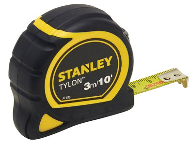 STANLEY 1-30-686 Tylon Pocket Tape 3m/10ft (Width 13mm) Loose STA130686N