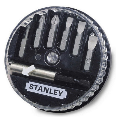 Stanley 1-68-738 Bit Set 7pc Pozi/Flared