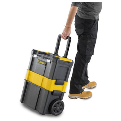 Stanley 1-80-151 Rolling 3 Tier Workshop Modular Portable Toolbox STA180151