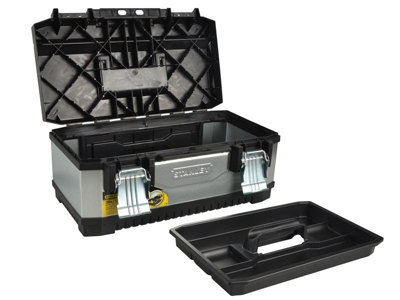 Stanley 1-95-618 Galvanised Metal Heavy Duty Lockable Toolbox 20" 50cm STA195618