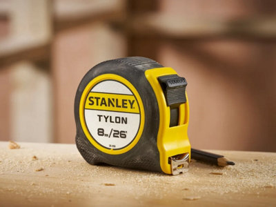 Stanley 12 PACK 8m Tape Measure Bi-Material Tylon Blade 26ft STA030656 ...