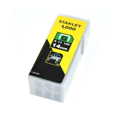 Stanley 14mm Heavy Duty Staples - 1000 per Pack (3 Pack) - Galvanised ...
