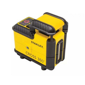 Stanley 360 Cross Line Laser Level Red Beam with Bracket & Pouch STHT77504-1
