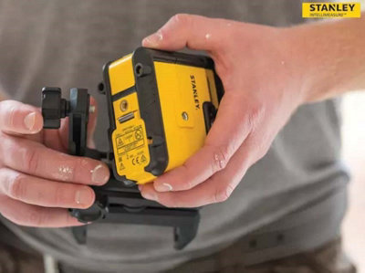 Stanley 360 Cross Line Laser Level Red Beam with Bracket & Pouch STHT77504-1