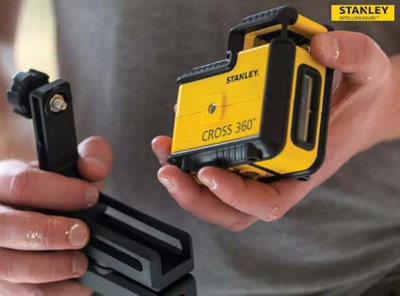 Stanley 360 Cross Line Laser Level Red Beam with Bracket & Pouch STHT77504-1