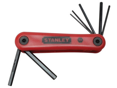 STANLEY 4-69-261 Folding Hexagon Key Set,7 Piece (1.5-6mm) STA469261