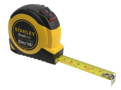 Stanley 5m 16ft DualLock Tylon Tape Measure Metric and Imperial STA036806