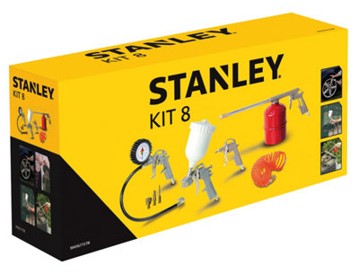 Stanley 8Piece Air Tool Kit DIY at B&Q