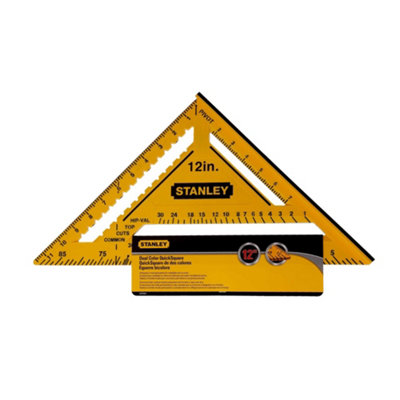 Stanley ABS Plastic Measuring Square Yellow/Black (12in)