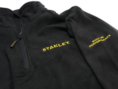 Stanley Clothing STW40006-001 Gadsden 1/4 Zip Micro Fleece Black - M STCGADSM
