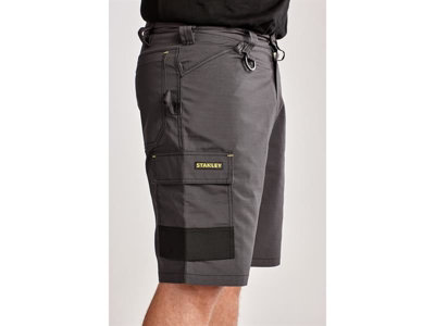 Stanley Clothing STW40027-004 Tucson Cargo Shorts Grey Rip-Stop Waist ...