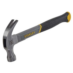 STANLEY - Curved Claw Hammer Fibreglass Shaft 570g (20oz)