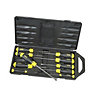 Stanley Cushion Grip 10 Screwdriver Set Magnetic Tips STA265014 2-65-014