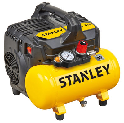 Stanley DST 100/8/6/SI 6L Silent Air Compressor DIY at B&Q