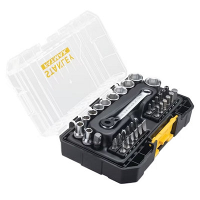Stanley FATMAX 1/4 Inch PRO-STACK 37pc Socket Set TSTAK FMMT19101-0 ...