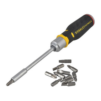 Stanley FatMax Ratchet Screwdriver 12 Piece Standard Grip FMHT0-62690 STA062690