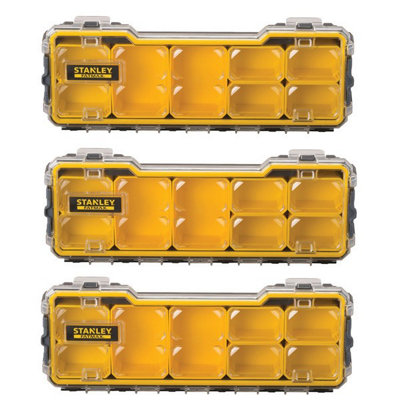 Stanley FatMax Waterproof Pro 1/3 Shallow Organiser 1-75-781 STA175781 x3