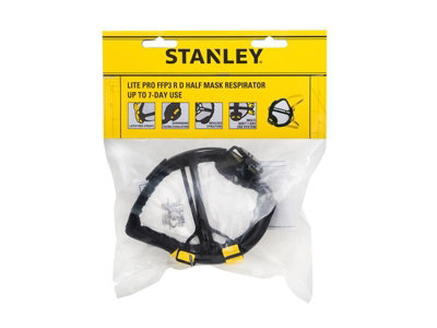 STANLEY FFP3 R D Lite Pro Dust Mask Respirator for Superior Safety and Comfort