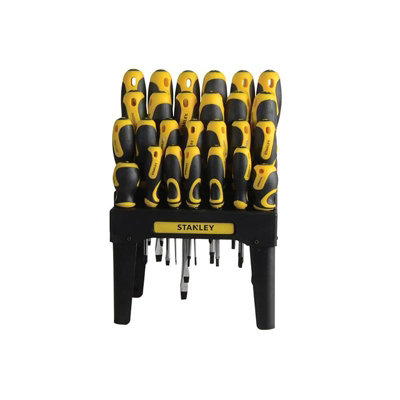 Stanley Hand Tools 062142 Screwdriver Set In Rack, 26 Piece Multi ...
